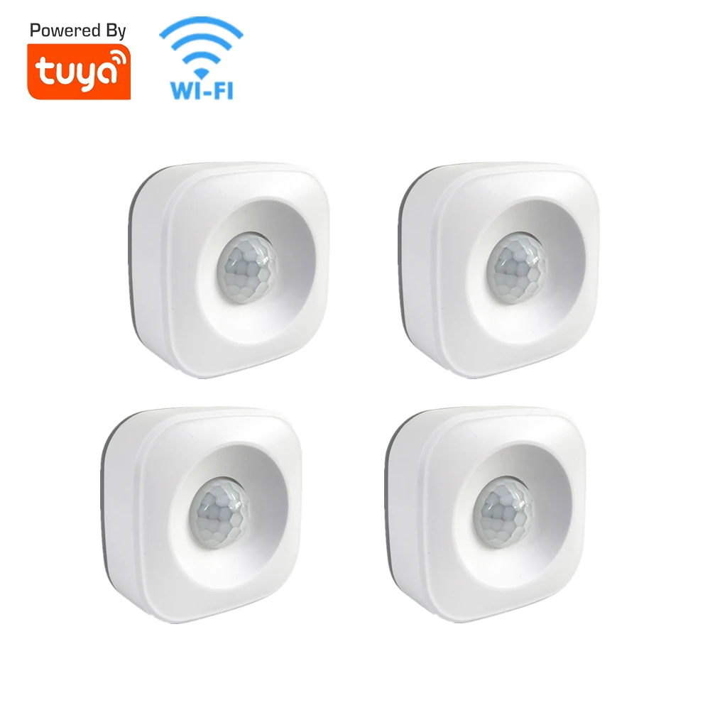 emergency warning light Tuya WiFi PIR Motion Detector Battery Powered Wireless Human Body Motion Sensor Smart Home Security Mini Infrared Detector home alarm key pad Alarms & Sensors