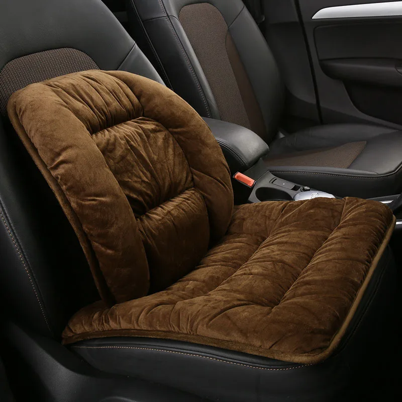 Флокированная ткань, не перемещается, подушки для автомобильных сидений, не скользит, подушка для автомобильных сидений, универсальная, сохраняющая тепло, зимние автомобильные аксессуары, чехол для сиденья
