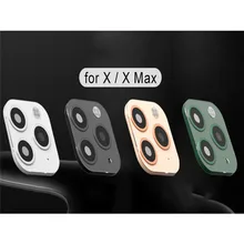 Профессиональный поддельный объектив камера наклейка для iPhone X/XS/XMAX изменение для iPhone11 PRO Модифицированная камера защитная крышка объектива