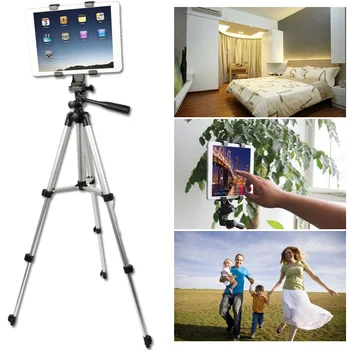 

Auminum Camera Tripod Stand Light Weight Adjustable Cell Phone Tripod QJY99