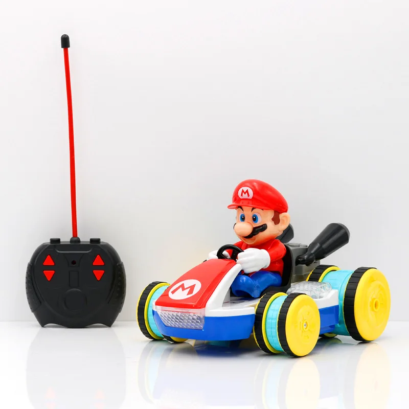 

21cm 2 Types Super Mario RC CAR Action Figure Collection Model with Box