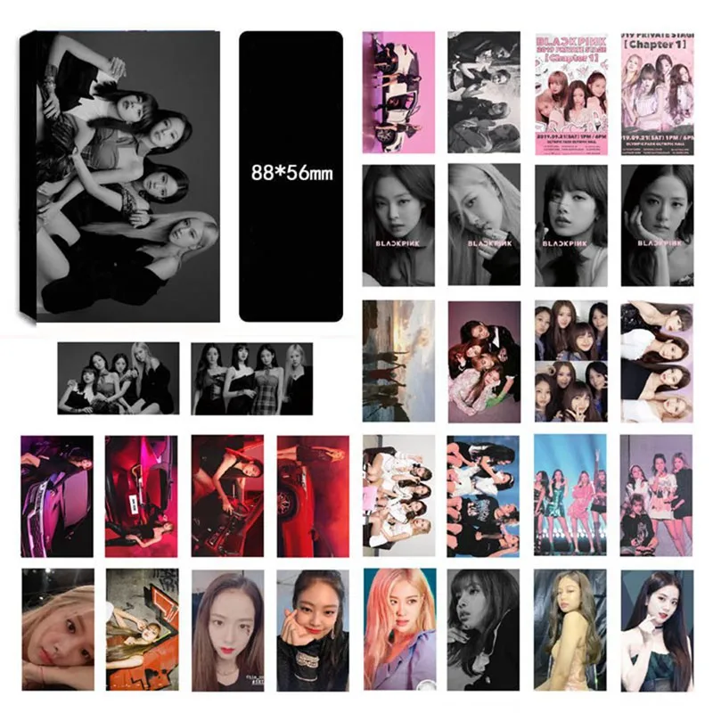 

Newest KPOP BLACKPINK Album Self Made Paper Lomo Card Photo Card Poster HD Photocard 30pcs/set Fans Collection