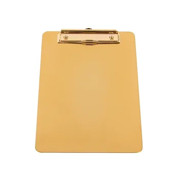 

Nordic writing splint golden stainless steel folder ins point menu clip metal multi-function A4 clip
