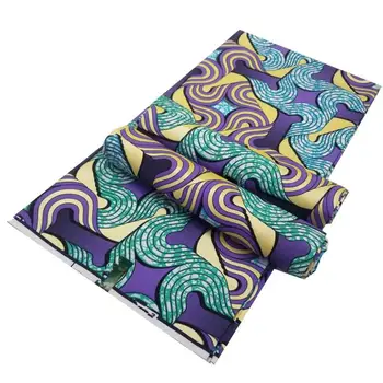 

Latest Fashion Guarunteed African Golden Wax Prints Fabric 100% Cotton Hot Sale 6yards Golden Wax Fabric for Dress