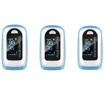

3PCS Digital Fingertip Pulse Oximeter Blood Oxygen Saturation Meter Finger SPO2 PR Oxygen Monitor Health Pulse Oximeter Dropship