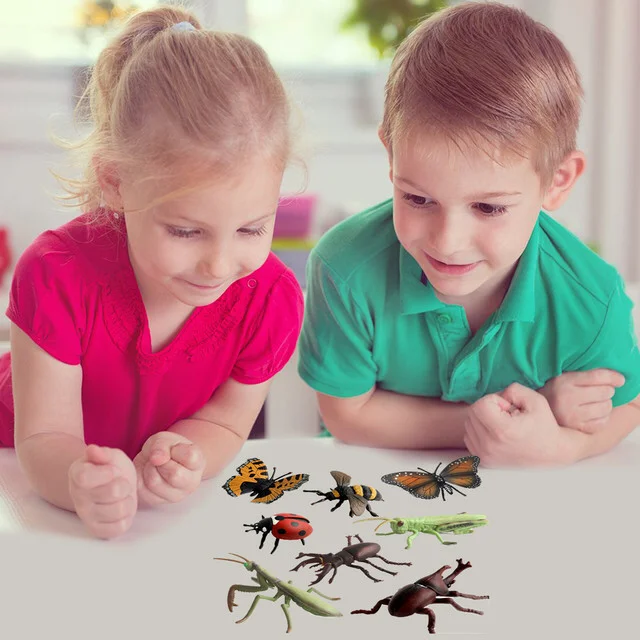 8 Types Realistic Insects Figures Lifelike Animal Figurines Toys Children'S Early Educational Learning Insect Cognitive Toy Gift 5