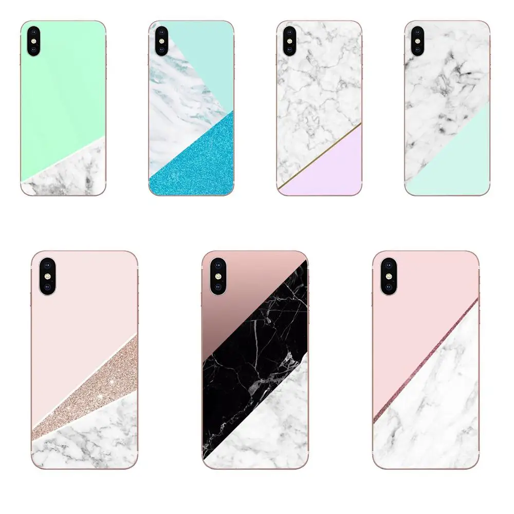 

Art Triangle Colorblock Marble Printed For Samsung Galaxy Note 5 8 9 S3 S4 S5 S6 S7 S8 S9 S10 5G mini Edge Plus Lite