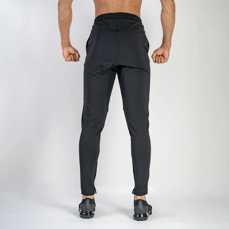Мужская одежда мужские черные брюки jogger Фитнес Бодибилдинг спортивная одежда модная уличная брендовая повседневная мужская одежда