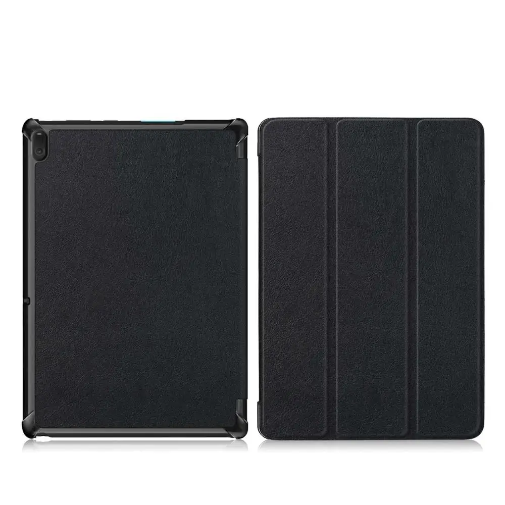 Магнитный чехол для lenovo Tab E10 TB-X104F TB X104F из искусственной кожи, чехол-подставка+ защита для экрана+ стилус, чехол - Цвет: E10-KST-Black