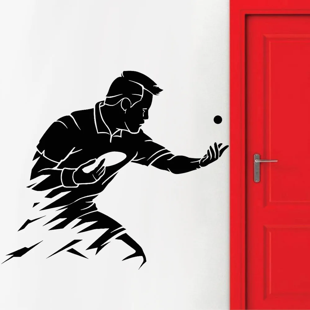 Sport Ball Wall Stickers Abstract Table Tennis Games Vinyl Decal Home Decoration Fitness Centre Classroom Y807 | Дом и сад
