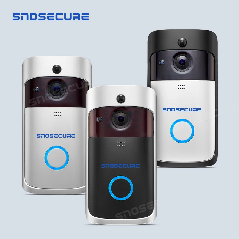 SNOSECURE Smart WiFi IP Camera Doorbell 720P Intercom Alarm for Home Wireless Video Doorphone For Apartment Day And Night Vision