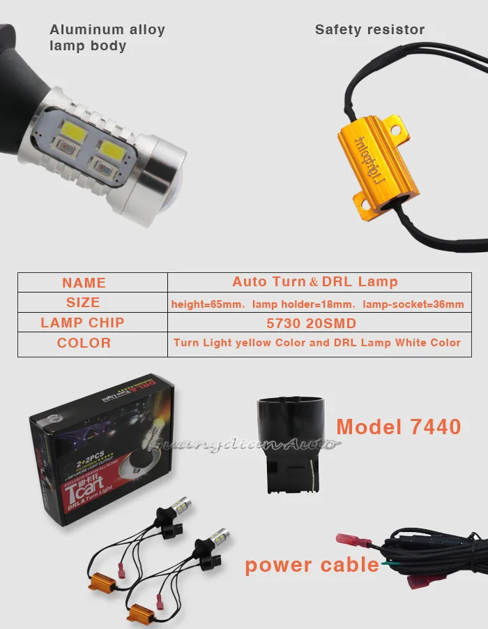 Tcart 2 шт. автомобильные лампы DRL дневные ходовые огни поворотники авто Led белый+ янтарный светильник WY21W T20 7440 для Nissan Murano Z51 2012