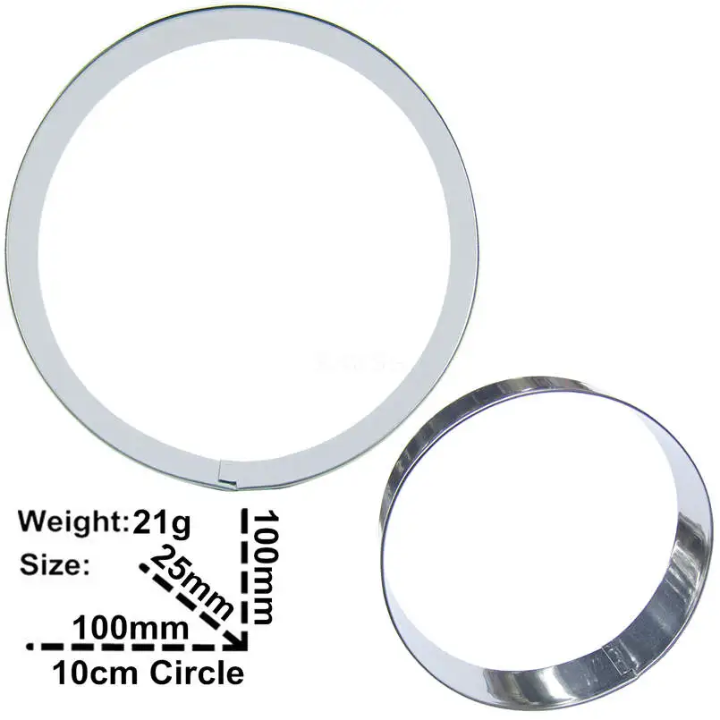 10 CM Big Circle Shaped Cake Decorating Fondant Cutters Tools Cheese Cake Cookie Biscuit Baking Molds Direct Selling cookie cutter baking mold cookie mould fondant cutter