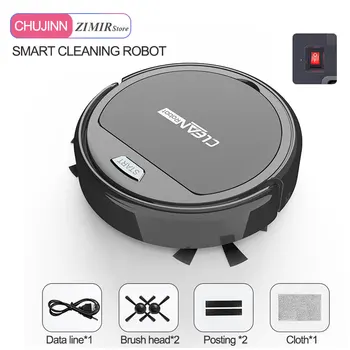 

CHUJIN Smart USB Recharge 3 in 1Mini Wireless Robot Vacuum Cleaner 50HZ Home Dry Wet Mop cleaning robot Charge Vacuum Cleaner