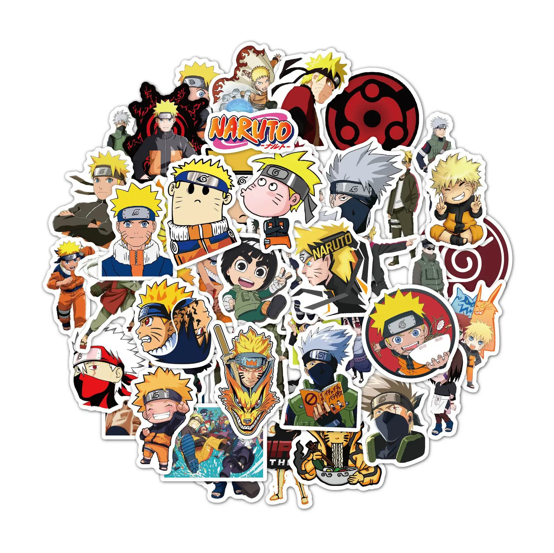 Naruto Cartoon Anime Stickers Waterproof Skateboard Motorcycle Guitar Luggage Laptop Bicycle