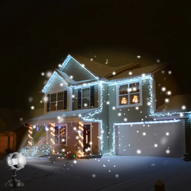 

Outdoor Snowfall Lights Decor Christmas Projector for Party Decor with Remote Control Outdoor Halloween Party Decor party lights