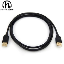 สาย usb usb USB ประเภท A สายชาย-ชายสำหรับฮาร์ดดิสก์หม้อน้ำเว็บแคมรถ MP3 กล้องสาย USB 2.0(China)