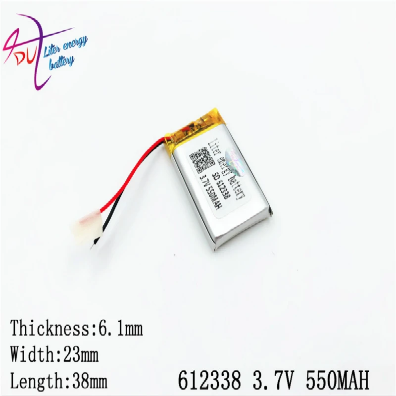 3 7 в литий полимерная батарея 062338 612338 550 мА/ч Mp3 Mp4 Gps Bluetooth 6 1*23*38 мм литиевая