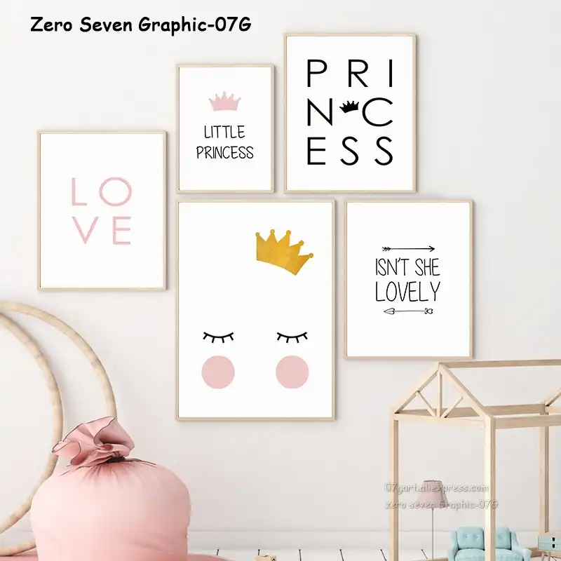 posters for baby girl nursery