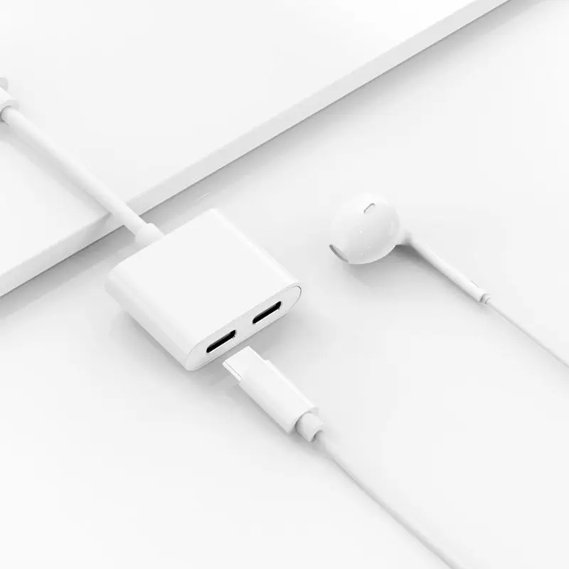 2 в 1 адаптер для быстрой зарядки гарнитуры type-C USB-C 3,5 мм цифровой аудио кабель конвертер для iPad Pro Google, HTC huawei