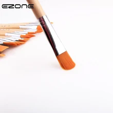 EZONE 6 шт./компл. кисть для масляной живописи масляная акриловая кисть плоская кисть для консилера/круглая щетка/вытяжной канат кисть для консилера/кисточка с наклонной щетиной арт-арта