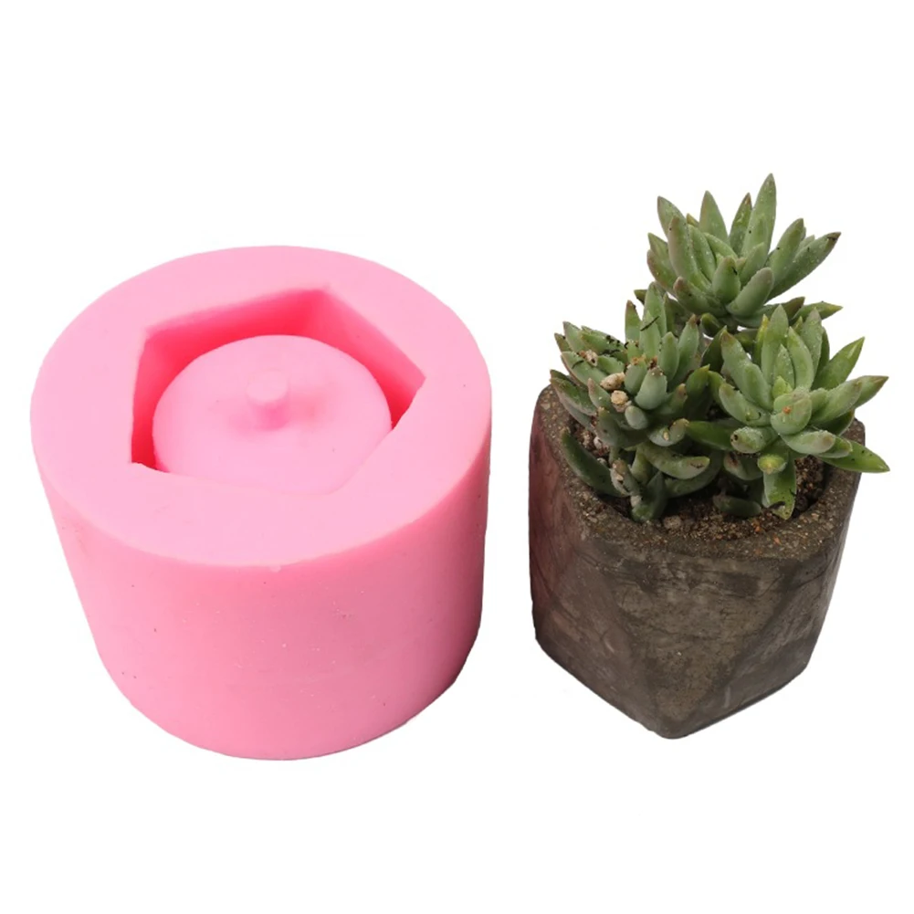 3D DIY Art Moulds Concrete Flower Planter Pot Silicone Ceramic Clay Craft Handmade Mold Home Garden Decoration Tool