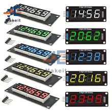 Panneau d'affichage à Tube numérique TM1637, 0.56 pouces, 0.56 pouces, 4 chiffres, 6 Bits, 7 Segments, Module d'horloge, Double points, pour Arduino