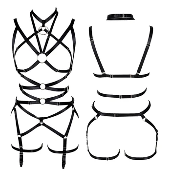 

Body Harness Bra for Women Harness Crop Tops Slave Bondage Halloween Sexy Lingerie Set Club Party Dance Festival Goth Rave Wear