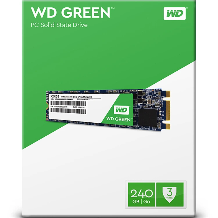 WD экологичный ПК SSD 120/240 ГБ 480 Внутренний твердотельный жесткий диск SSD M.2 2280 SATA 540 МБ/с. Western Digital для портативного компьютера