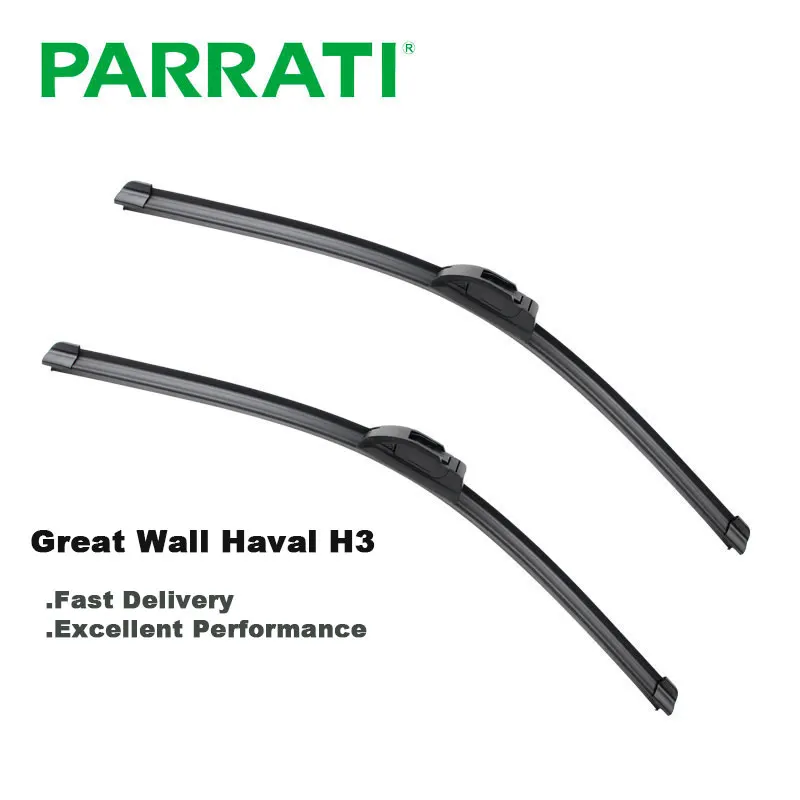 PARRATI Wiper Blades for Great Wall Haval H3 ( Hover H3 ) Hook Arms
