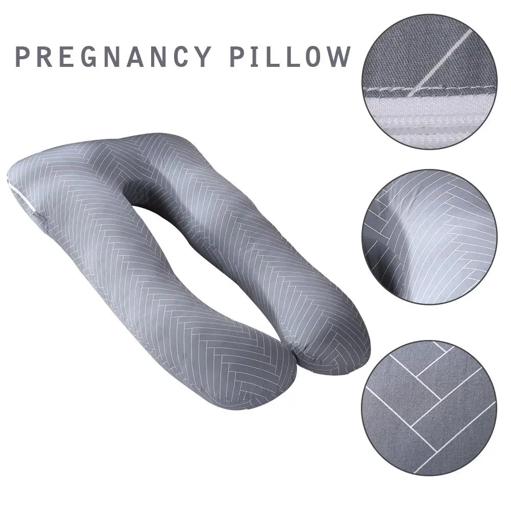 U-образная Подушка для беременных женщин, поддерживающая сон, моющаяся Подушка для беременных, подушка для тела, хлопковая Подушка для беременных