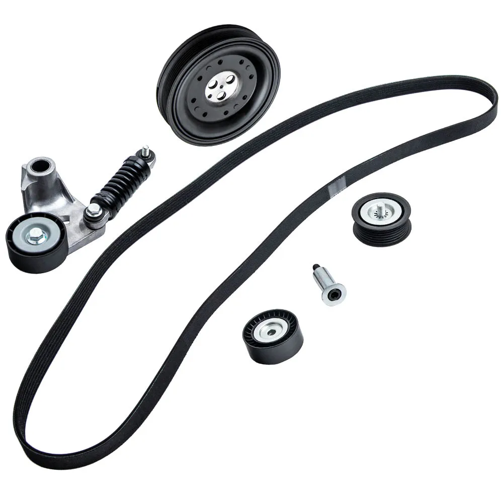Crankshaft Pulley Fan Belt Tensioner Kit For Ford Mondeo Mk3 2.0 2.2
