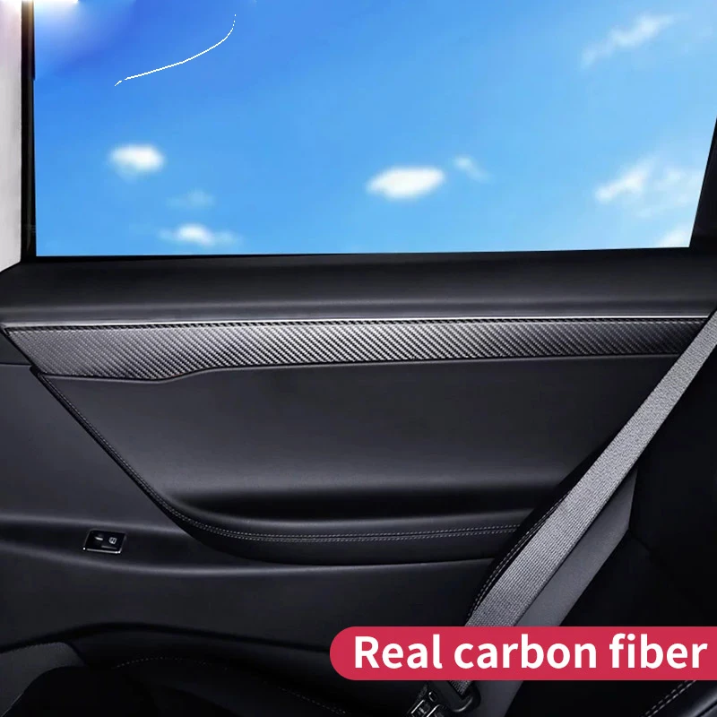 Door trim for model tesla model x carbon/accessoires tesla x tesla model X door/carbon fiber interior tesla car accessories