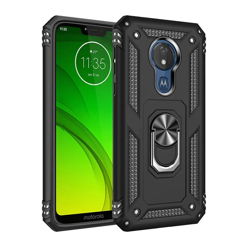 Роскошный армированный противоударный силиконовый чехол для Motorola Moto G7 Plus Power Play