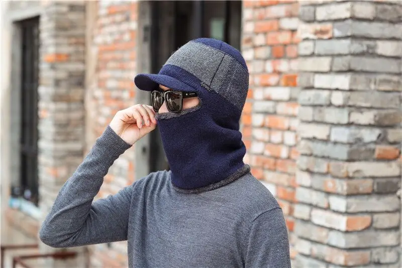 Зимние шапки для мужчин Skullies Beanie шапка зимняя шапка для мужчин и женщин шерстяной шарф шапка s Набор Балаклава маска Gorras Bonnet вязаная шапка