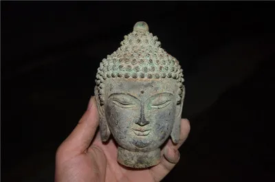 

Exquisite Antique Bronze Buddha Head
