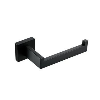 

SUS304 stainless Wall Toilet Paper Holder Shelf Rack Roller Bathroom Kitchen Toilet Tissue Roll Hanger Black