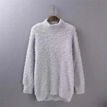 

SZMALL Newest 2020 Fashion Women Sweater Winter Warmer Loose Solid Pullovers Tops Female Sweaters Clothes