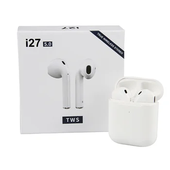 

v5.0 with Wireless Earphones i27 Mic Headset in-Ear Bluetooth with Charging Case