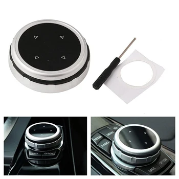 

Big Multi-Media Control Switch Button Knob Trim Big for BMW M1 2 4 6 7 3, Car Interior Styling Decoration