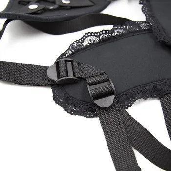 Adult Women Dildo Strapon Harness Underwear Fetish Soft Padded Strap on Panties 3