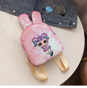 

L.O.L Original Surprise Doll Backpack Sequins Laser Colorful Action Figure Kids Bag Knapsack Toy Birthday Gift Backpack 2020