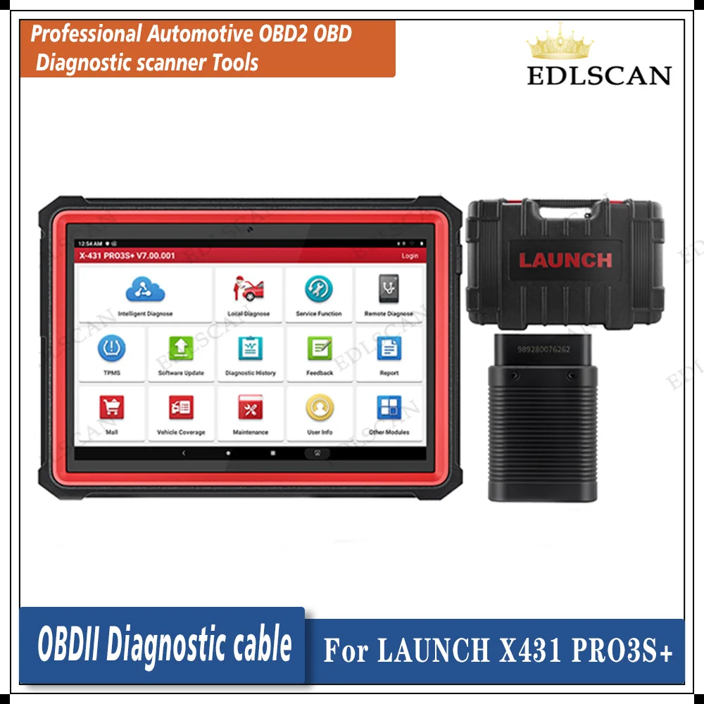Auto OBD2 Full System for LAUNCH X431 PRO3S Plus 10.1 Car Diagnostic Tools Code Reader Scanner ECU Coding Active Test |