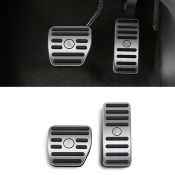 

2pcs/lot Car Accelerator Fuel Brake Foot Pedal Rest Pedals Cover Non Slip Pad For Mercedes Brabus W212 W205 W221 GLS GLC CLA CLS