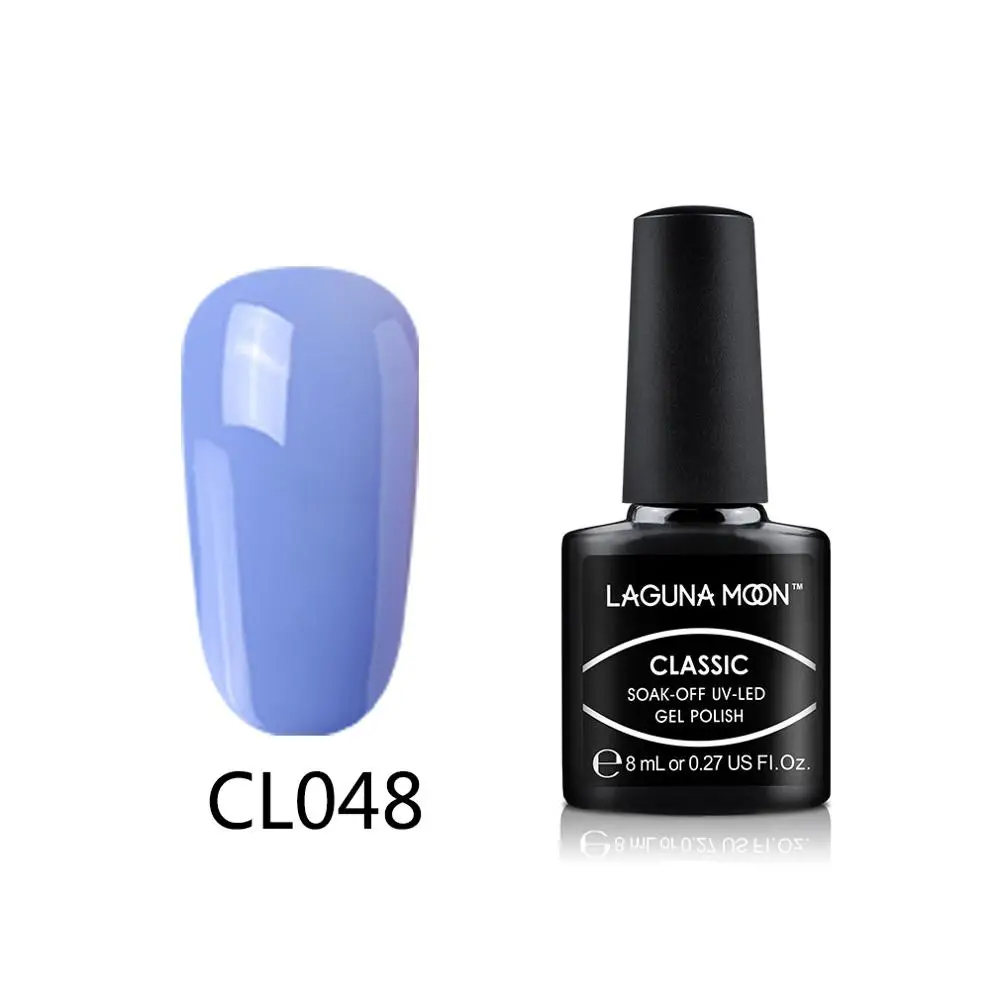Lagunoon 8 мл фиолетовый цвет УФ-гель для ногтей долговечный замачиваемый светодиодный Гибридный эмалированный Гель-лак Полупостоянный - Цвет: 48