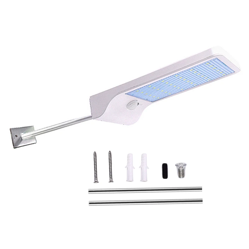 

BEST450Lm 36Led Solar Street Light With Mounting Rod Sport Light Motion Sensor Light Garden Wall Light White