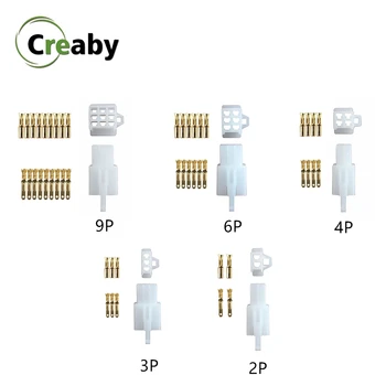 

1SET 2.8mm 2P 3P 4P 6P 9P Electrical wire Connector 2P Male Female Motorcycle terminal plug
