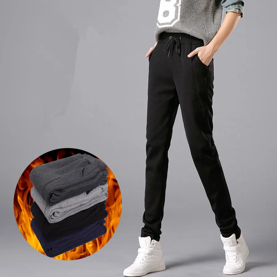 

Зимние бархатные плотные 2023 теплые брюки Harme, женская уличная одежда, повседневные женские брюки, женские брюки LWL668