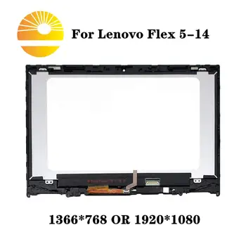 

14" IPS LED LCD Touch Screen Digitizer+Bezel Assembly NT140WHM-N44 B140HAN04.2 For Lenovo Flex 5-14 5-1470 80XA 81C9