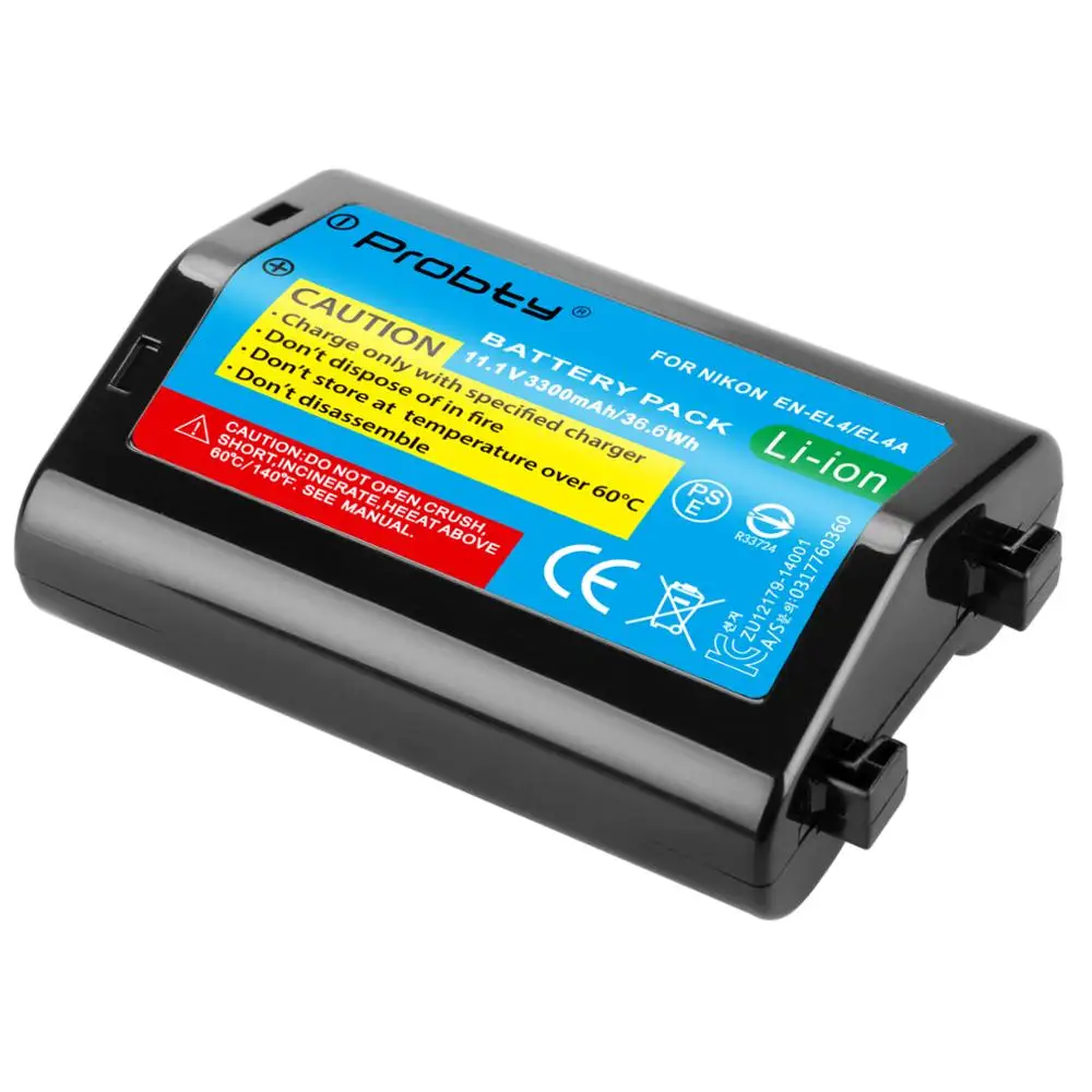 Bateria para Nikon D3s d3 D2z D2h D2hs D2x D2xs D3x f6 3300mah En-el4 en El4 El4a En-el4a - Image 3